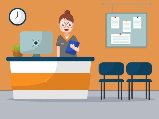 Logotipo do serviço: Recepção de Visitantes